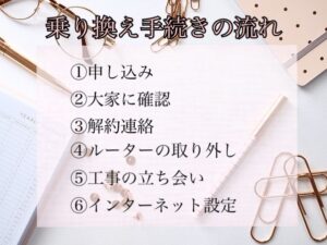 乗り換え手続き手順 メモ